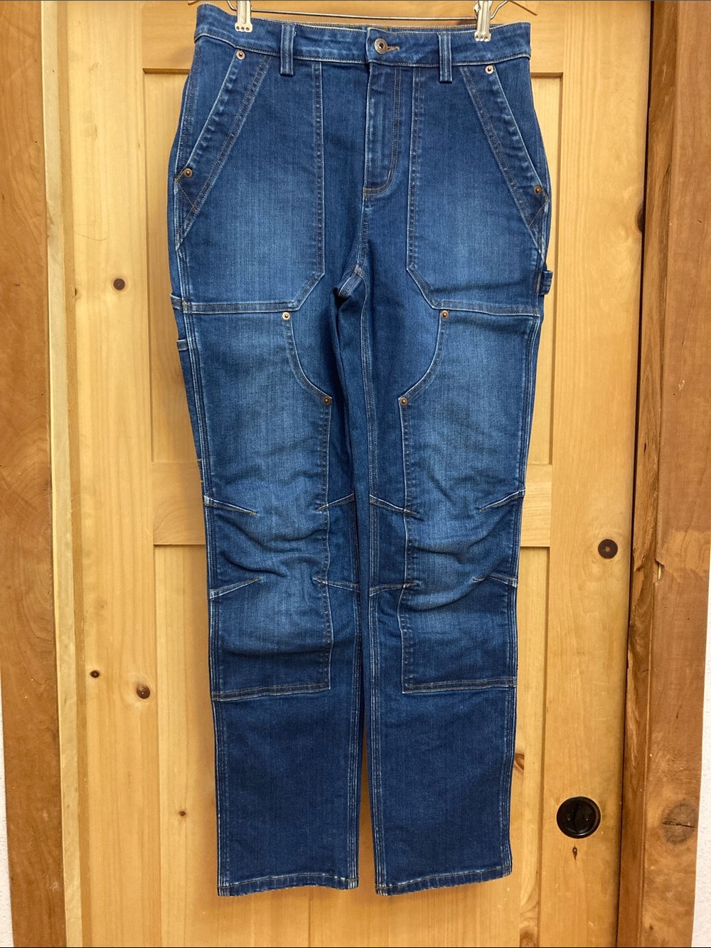 Duluth Trading Co. Double Flex Denim Slim Leg Carpenter Workwear Jeans